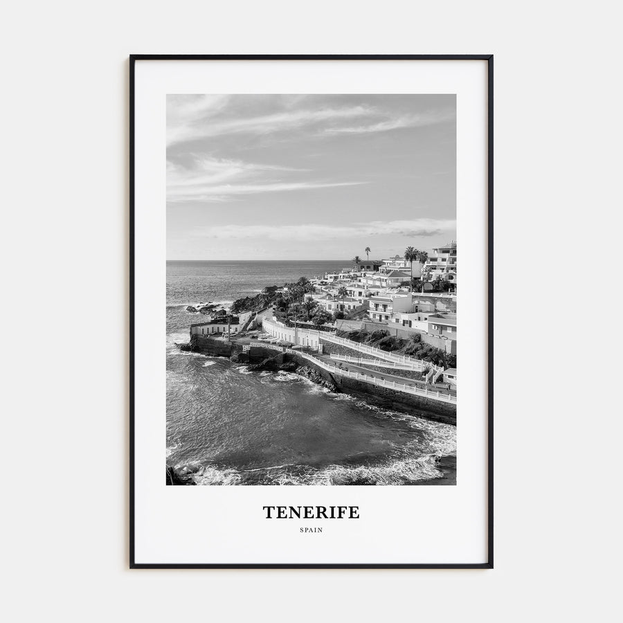 Tenerife Portrait B&W Poster