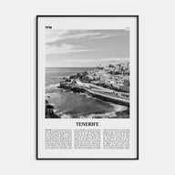 Tenerife Travel B&W Poster