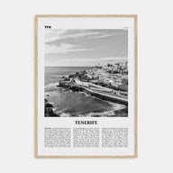 Tenerife Travel B&W Poster