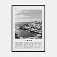 Tenerife Travel B&W Poster