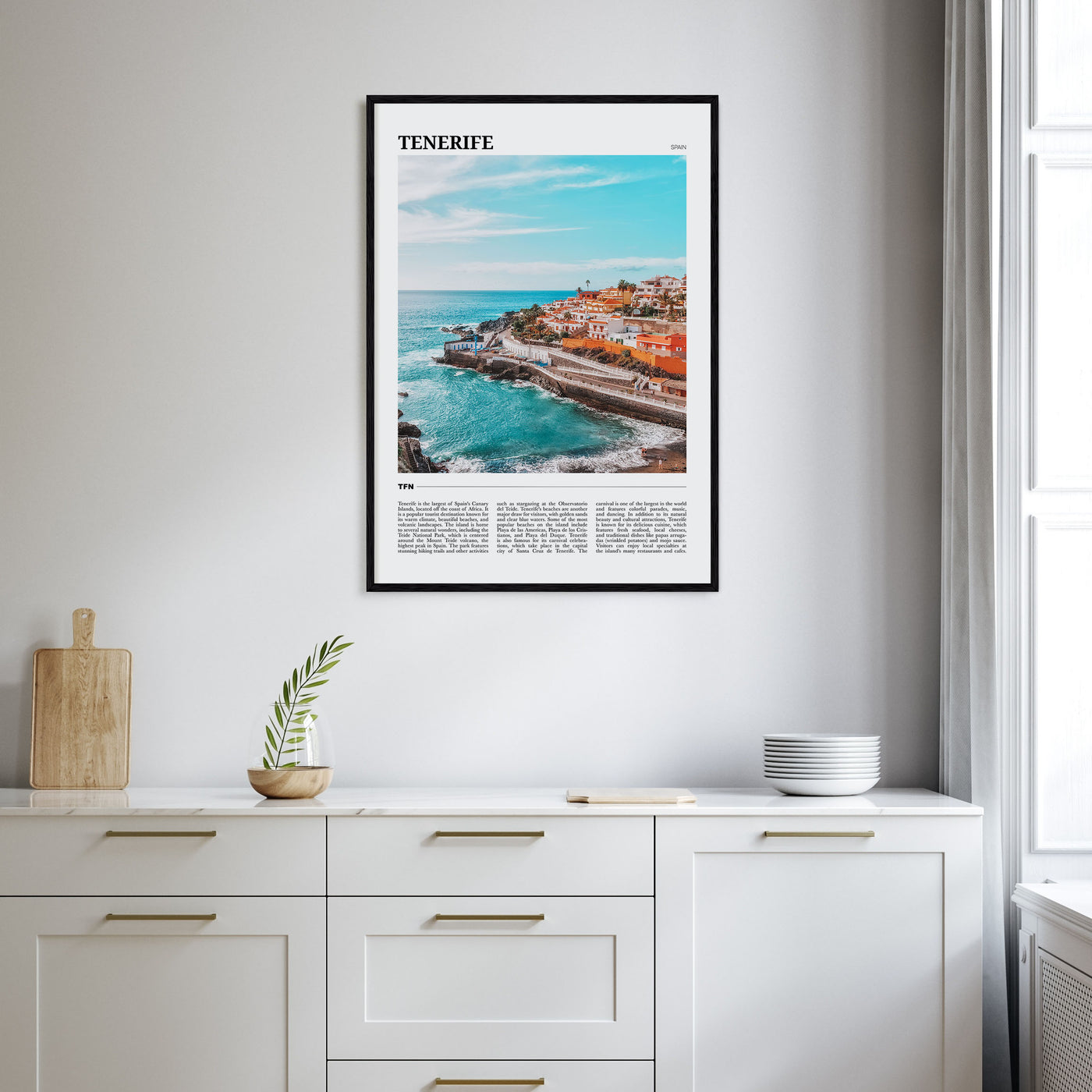 Tenerife Travel Color Poster