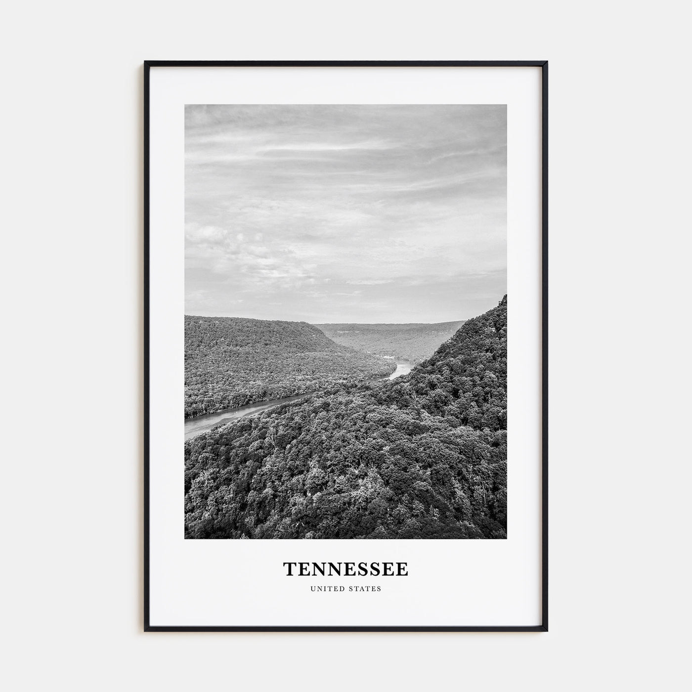 Tennessee Portrait B&W Poster