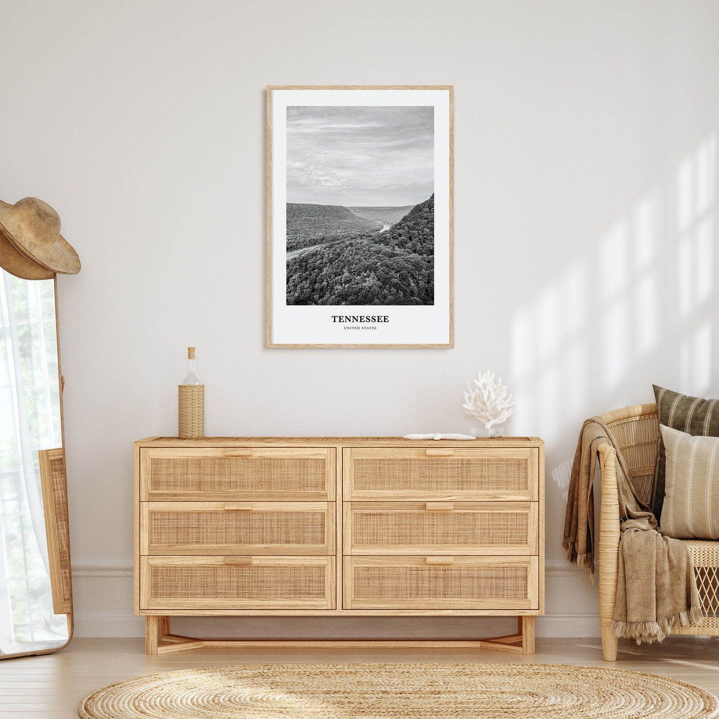 Tennessee Portrait B&W Poster