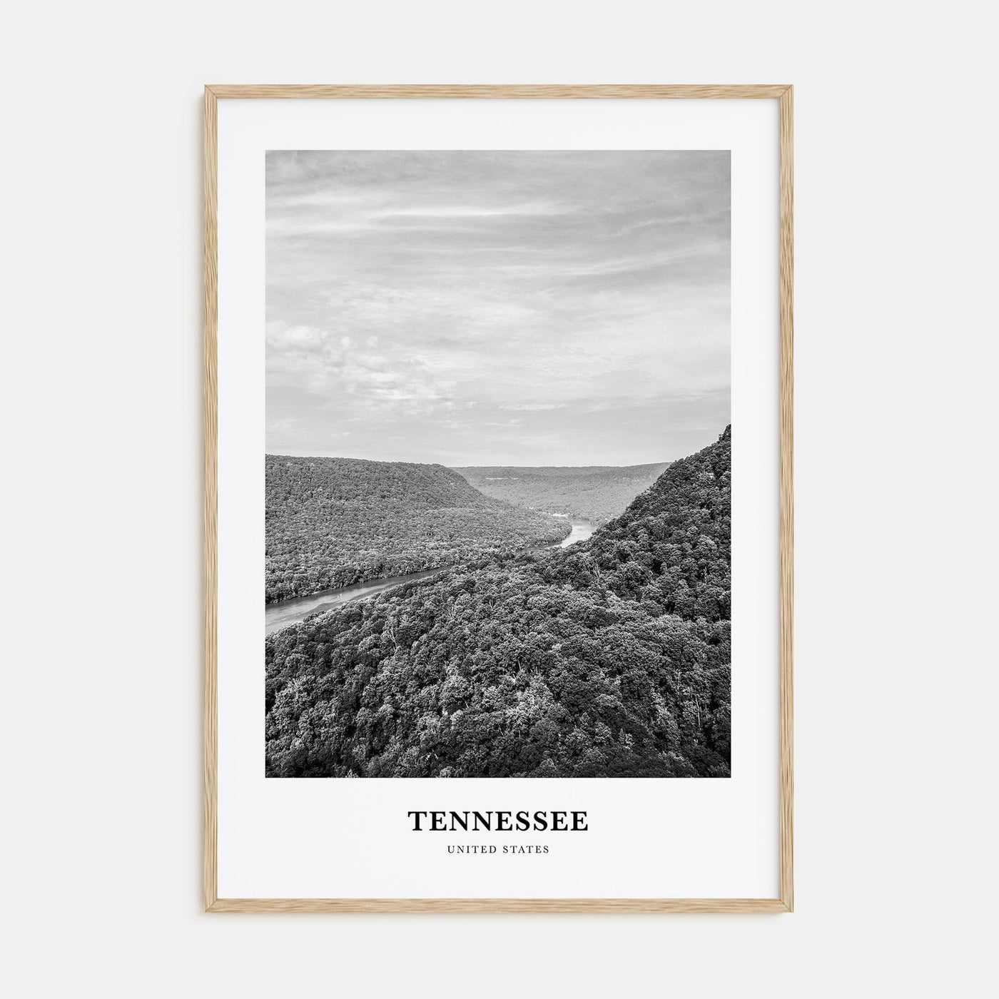 Tennessee Portrait B&W Poster