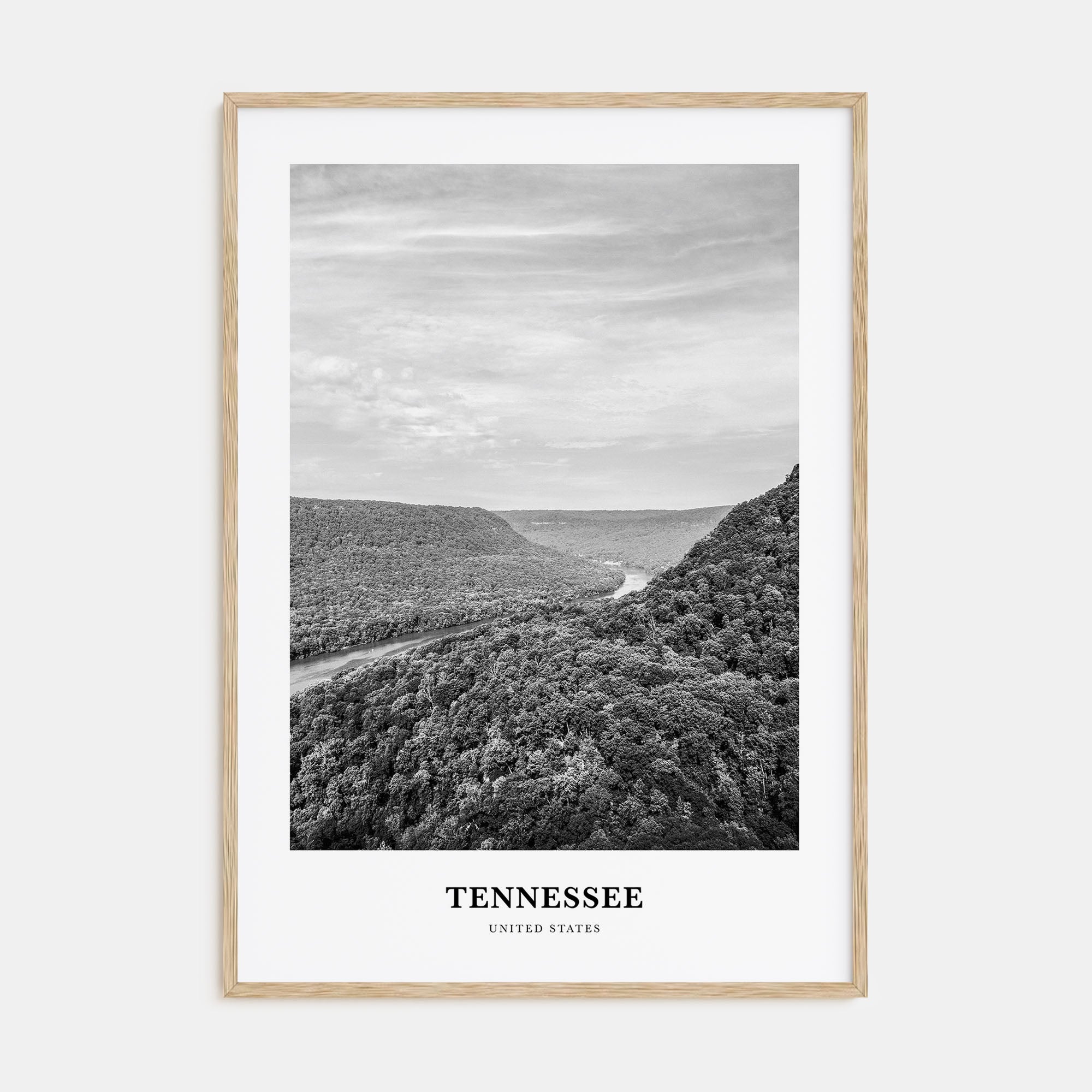 Tennessee Portrait B&W Poster
