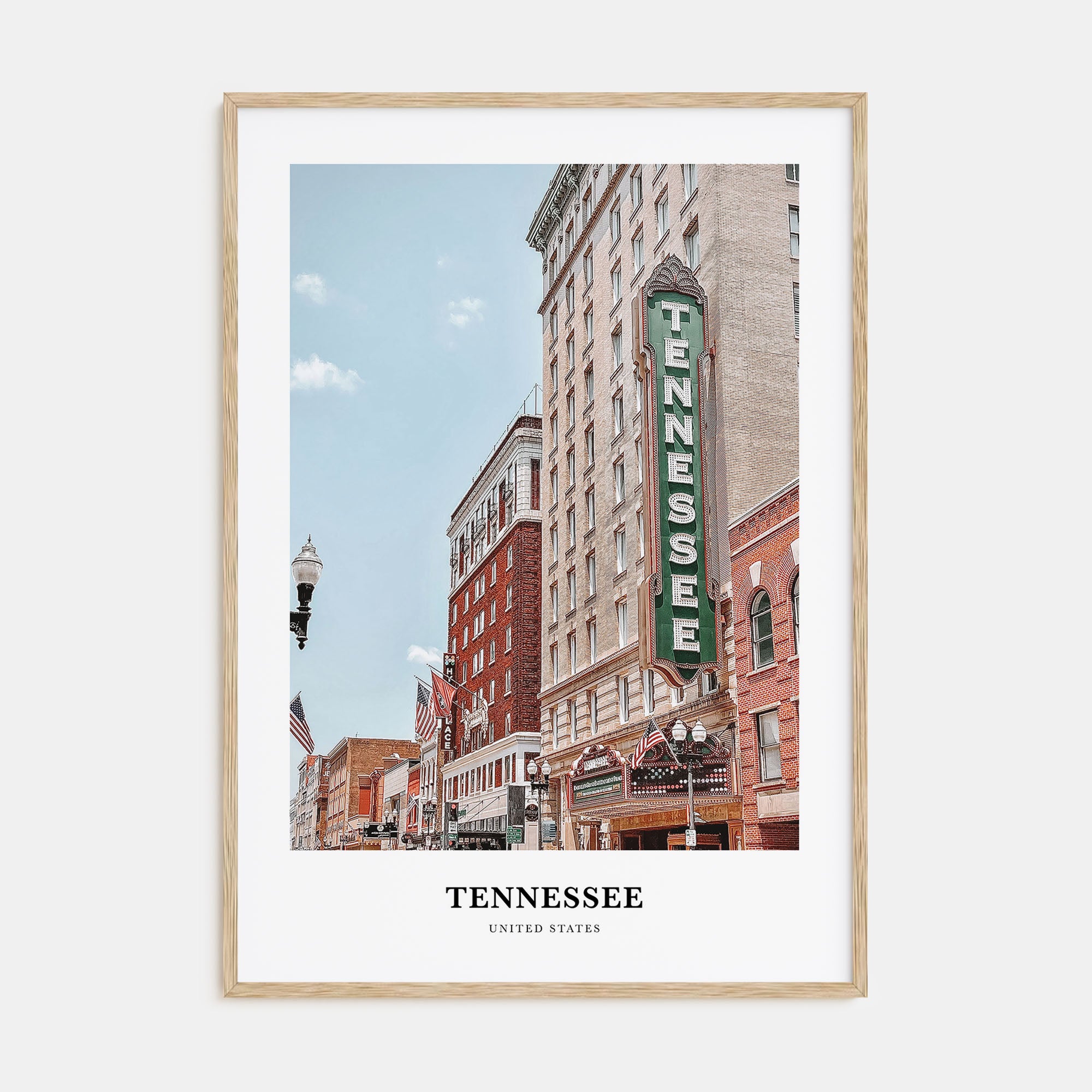 Tennessee Portrait Color No 1 Poster