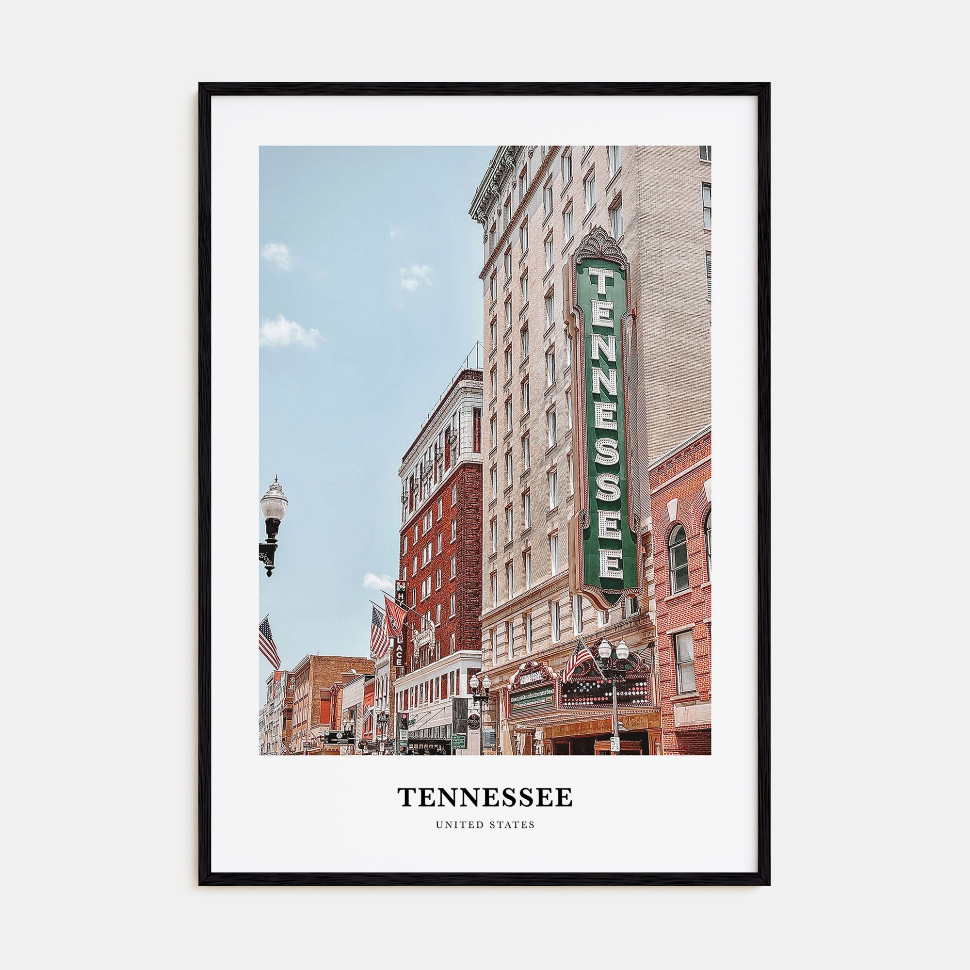 Tennessee Portrait Color No 1 Poster