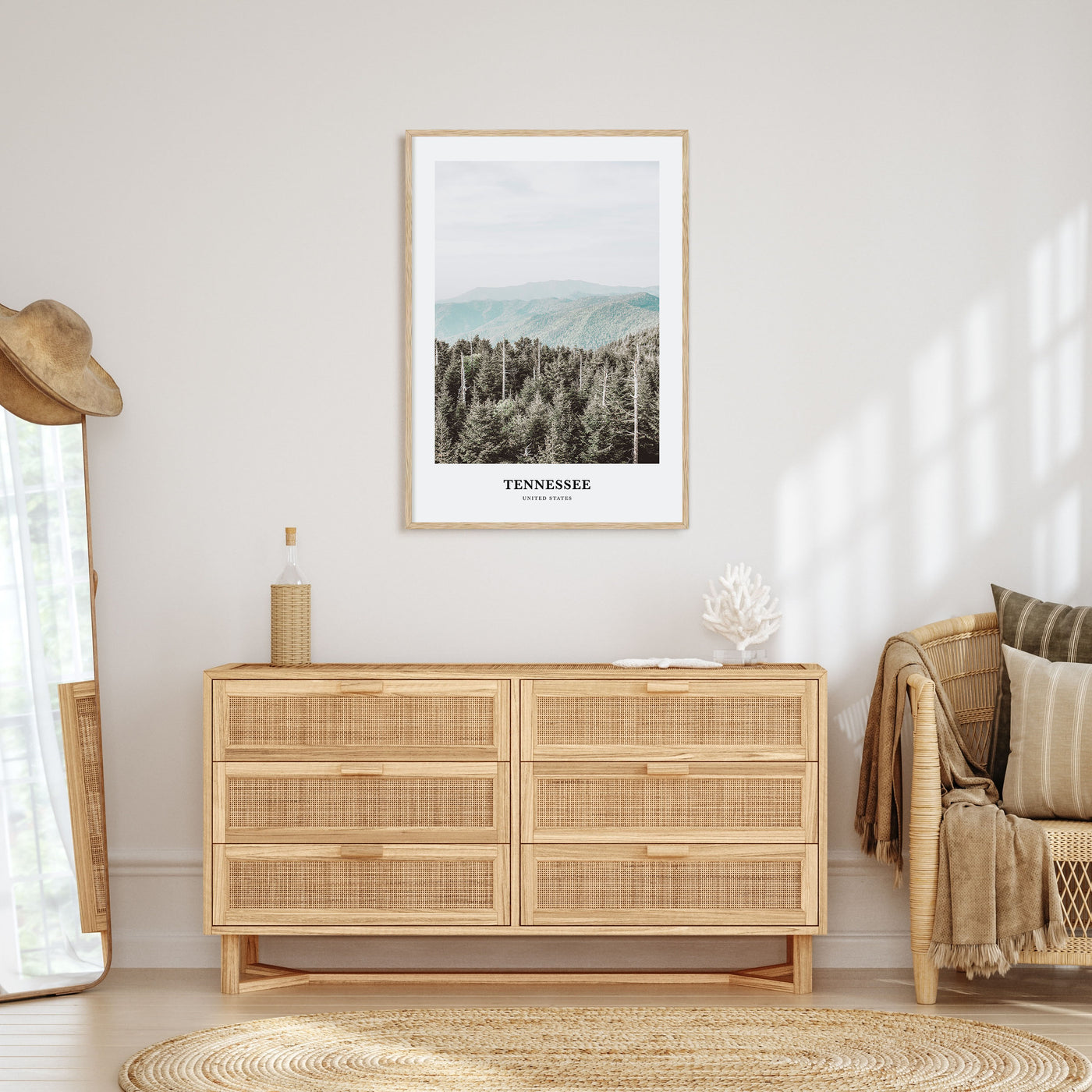 Tennessee Portrait Color No 3 Poster