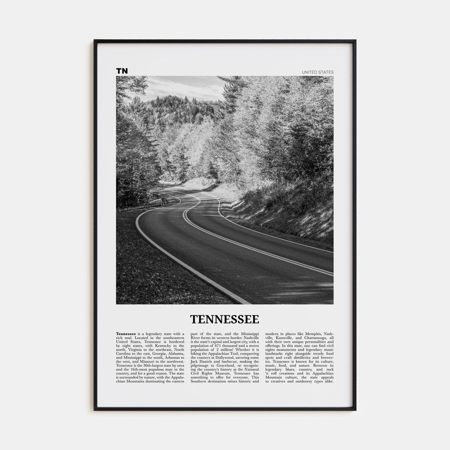 Tennessee Travel B&W No 2 Poster