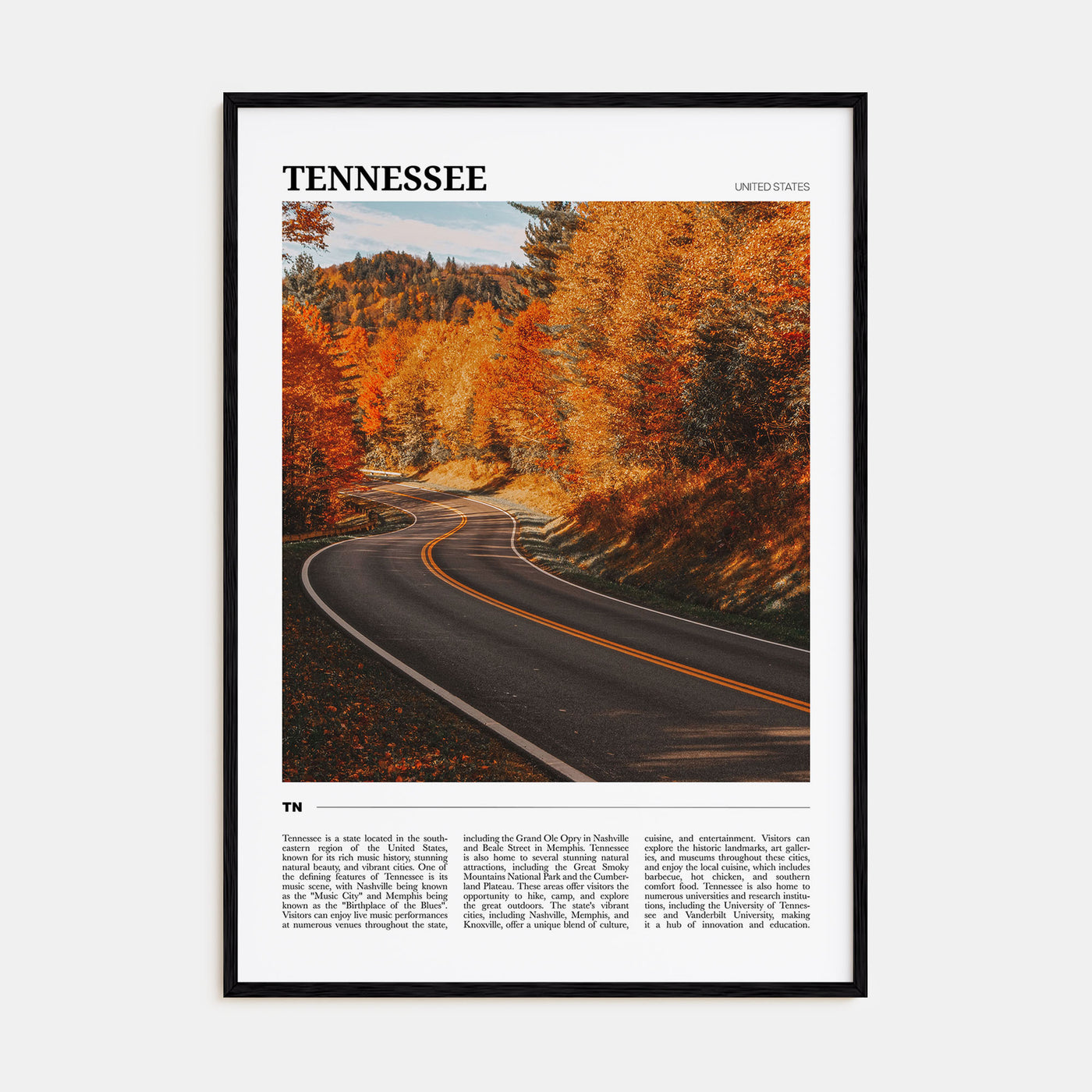 Tennessee Travel Color No 2 Poster