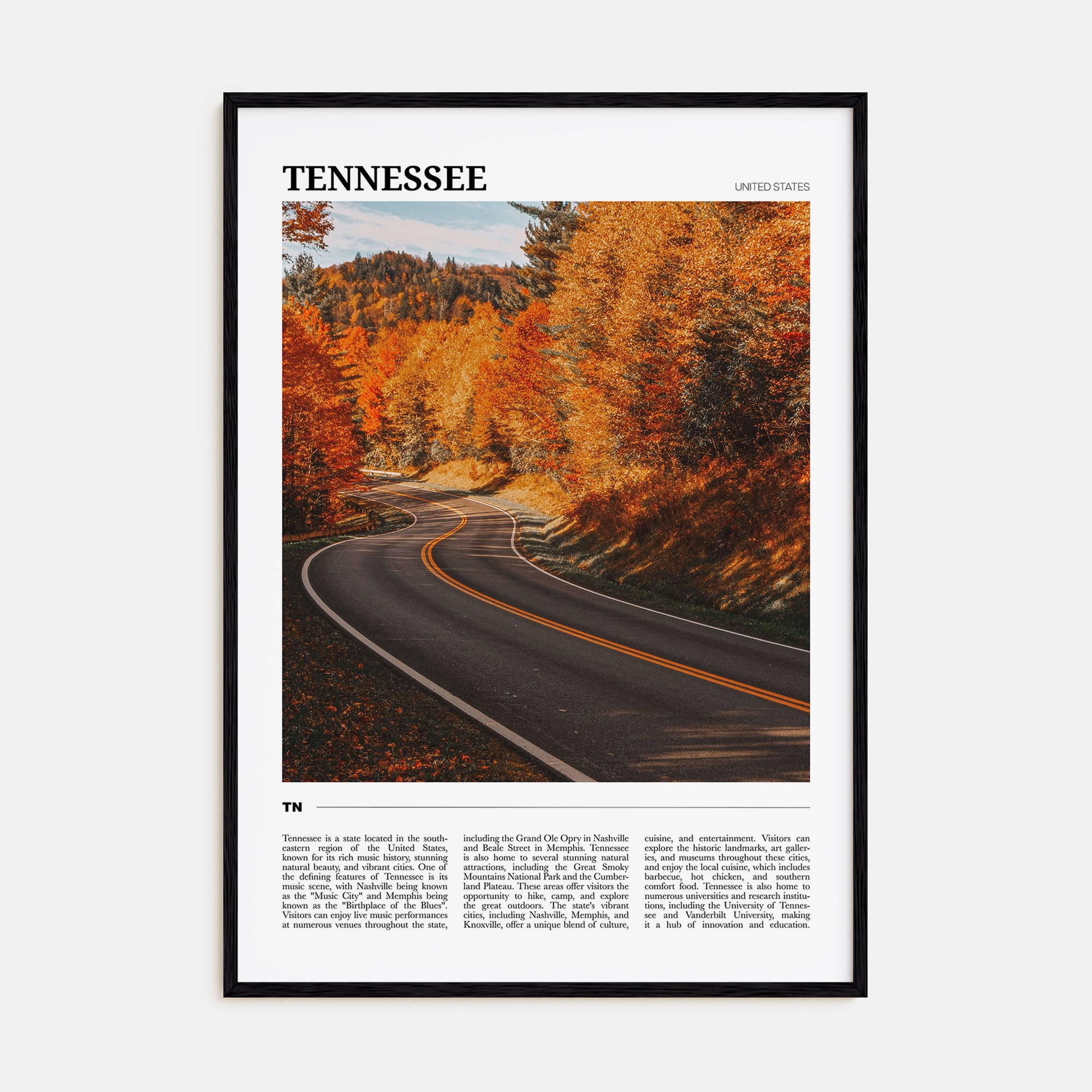 Tennessee Travel Color No 2 Poster