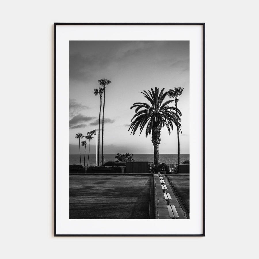 Tennis Court Photo B&W No 2 Poster