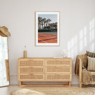 Tennis Court Photo Color Poster