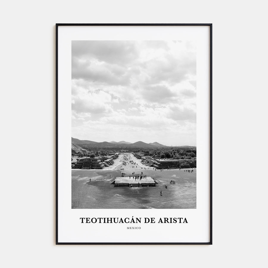 Teotihuacán de Arista Portrait B&W Poster