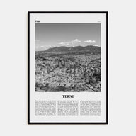 Terni Travel B&W Poster