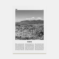 Terni Travel B&W Poster