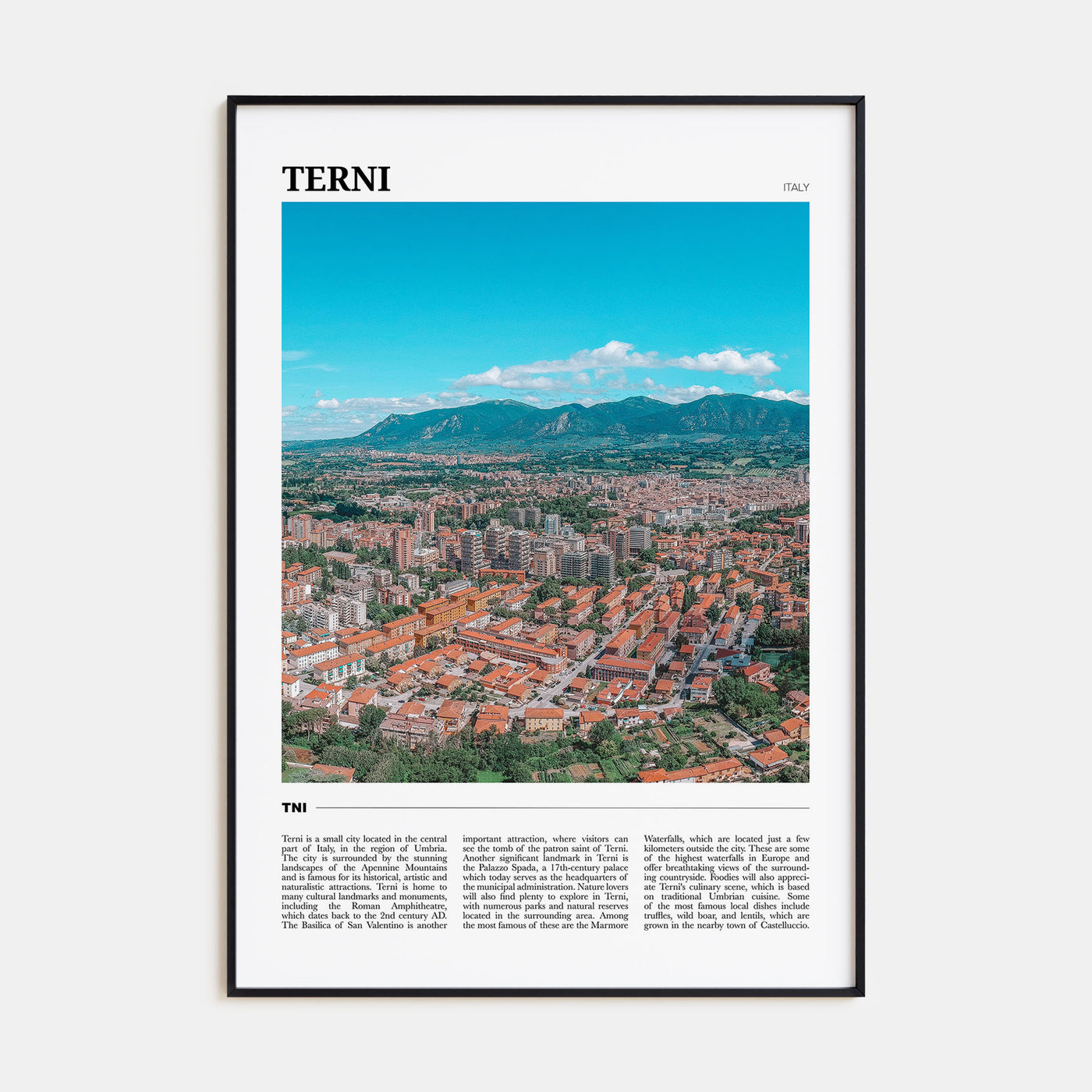 Terni Travel Color Poster