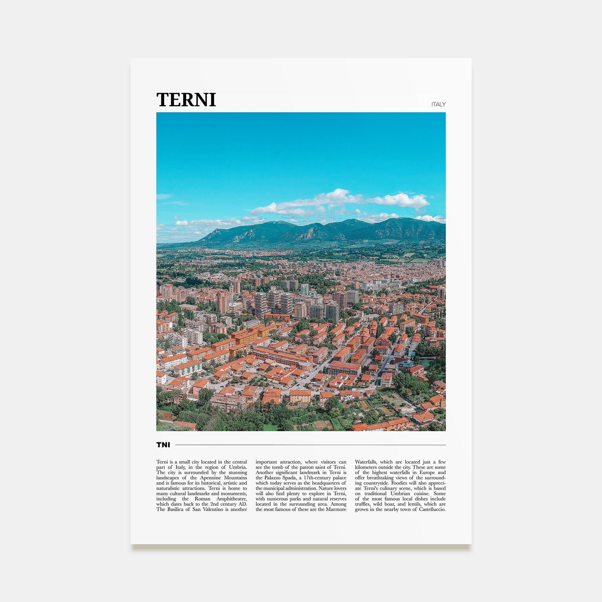 Terni Travel Color Poster