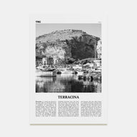 Terracina Travel B&W Poster