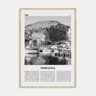 Terracina Travel B&W Poster