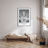 Terre Haute Portrait B&W Poster