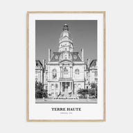 Terre Haute Portrait B&W Poster