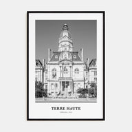 Terre Haute Portrait B&W Poster