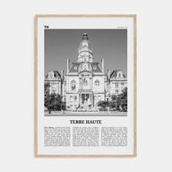 Terre Haute Travel B&W Poster