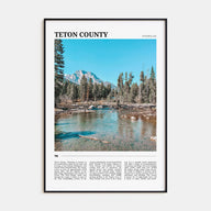 Teton County Travel Color Poster
