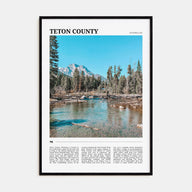 Teton County Travel Color Poster