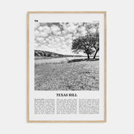 Texas Hill Travel B&W Poster