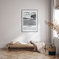 Texas Hill Travel B&W Poster