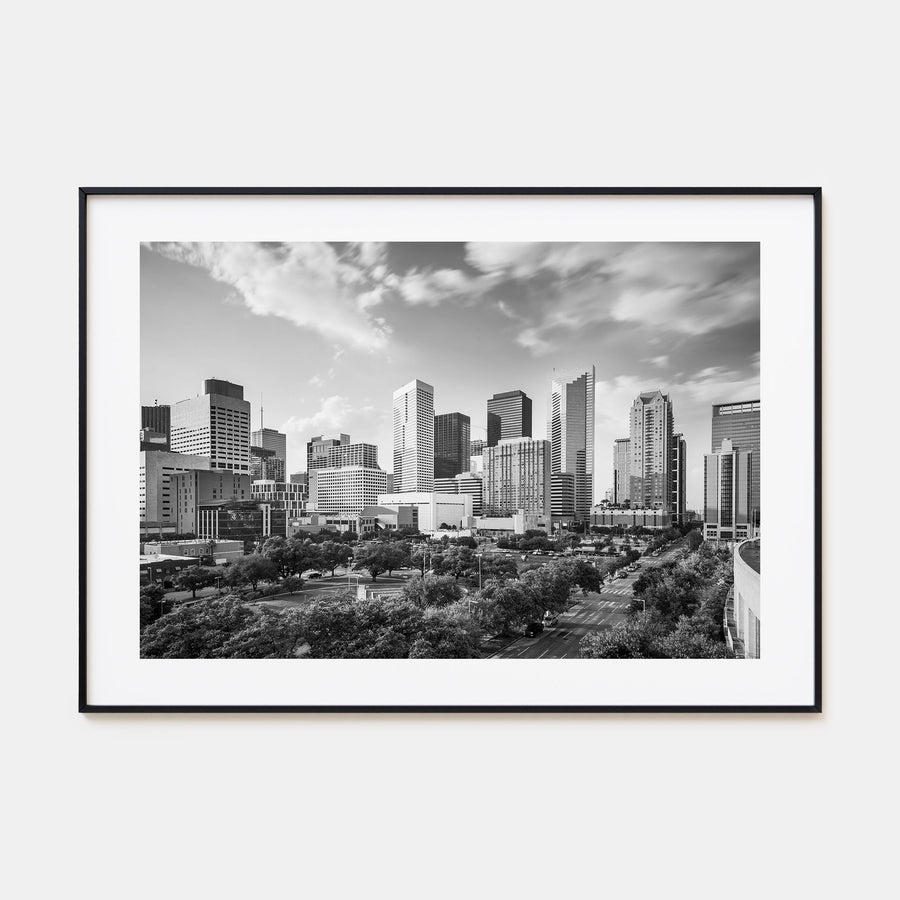 Texas Landscape B&W Poster