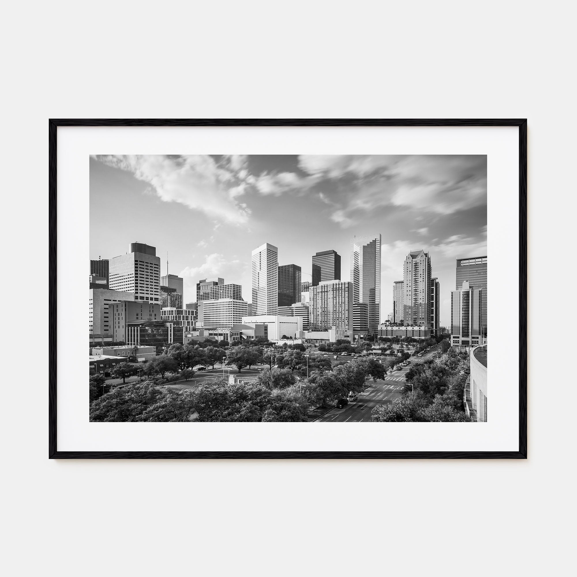 Texas Landscape B&W Poster