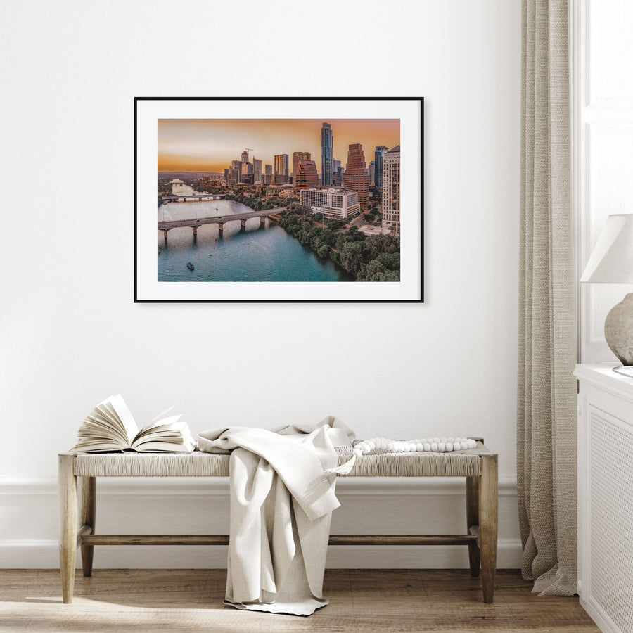 Texas Landscape Color Poster
