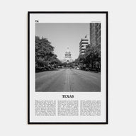 Texas Travel B&W No 2 Poster