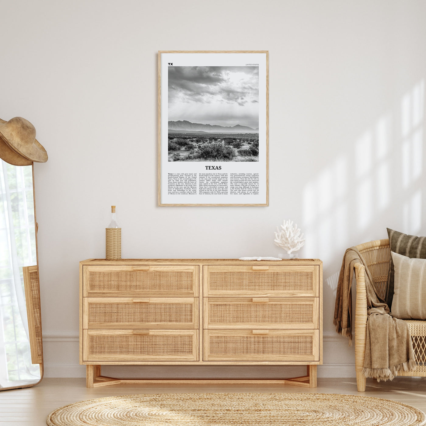 Texas Travel B&W No 4 Poster