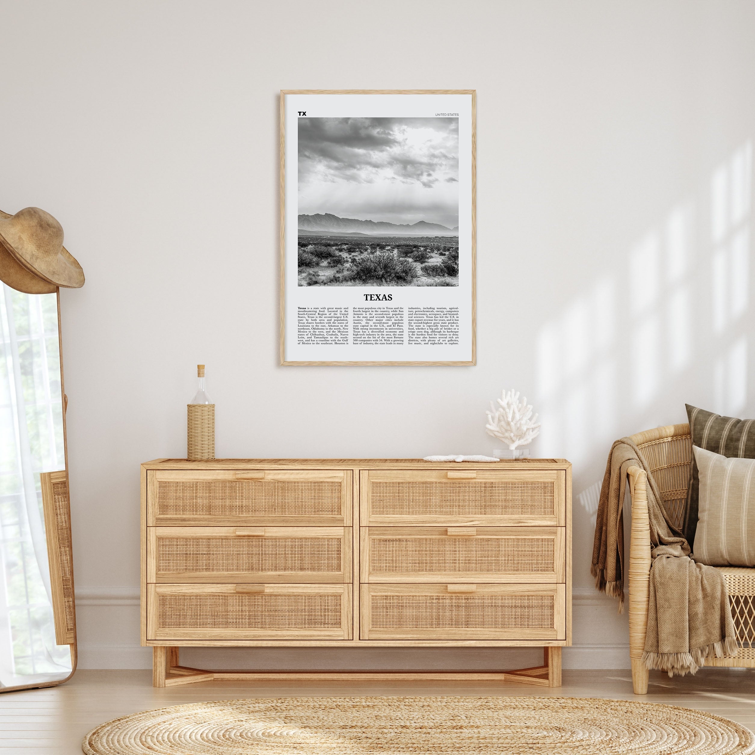 Texas Travel B&W No 4 Poster