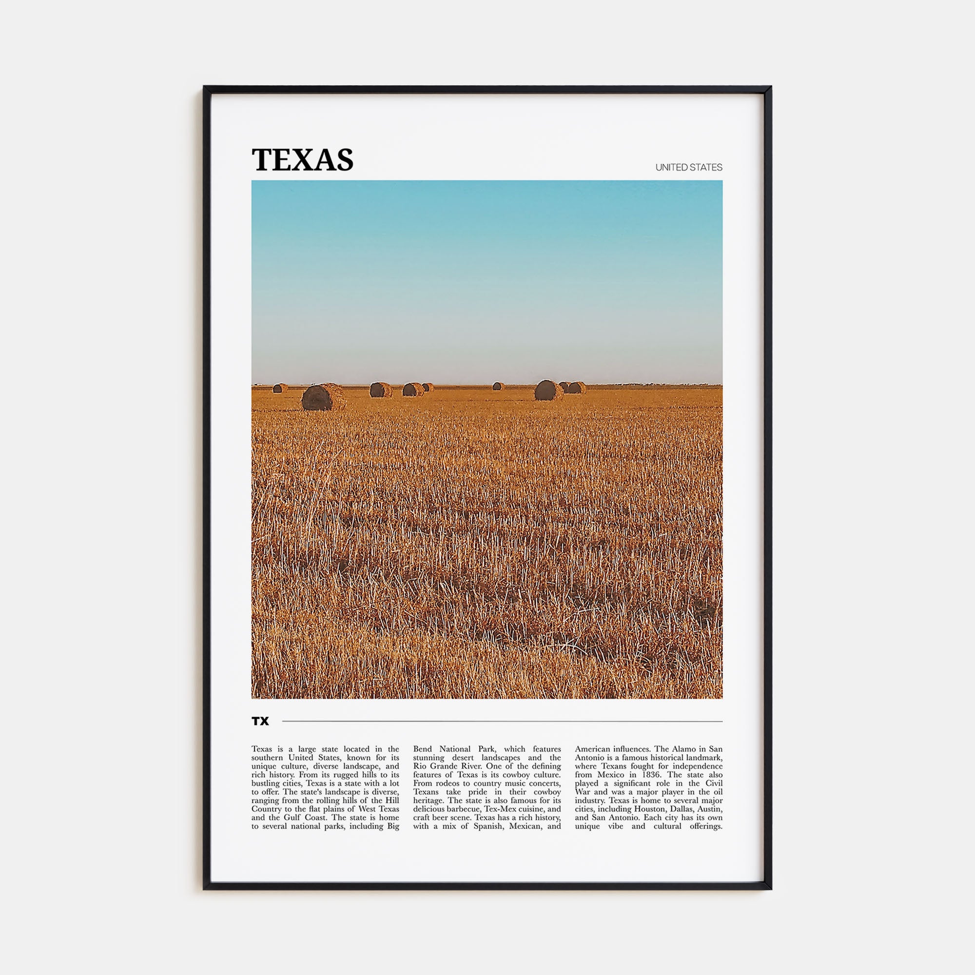 Texas Travel Color No 2 Poster