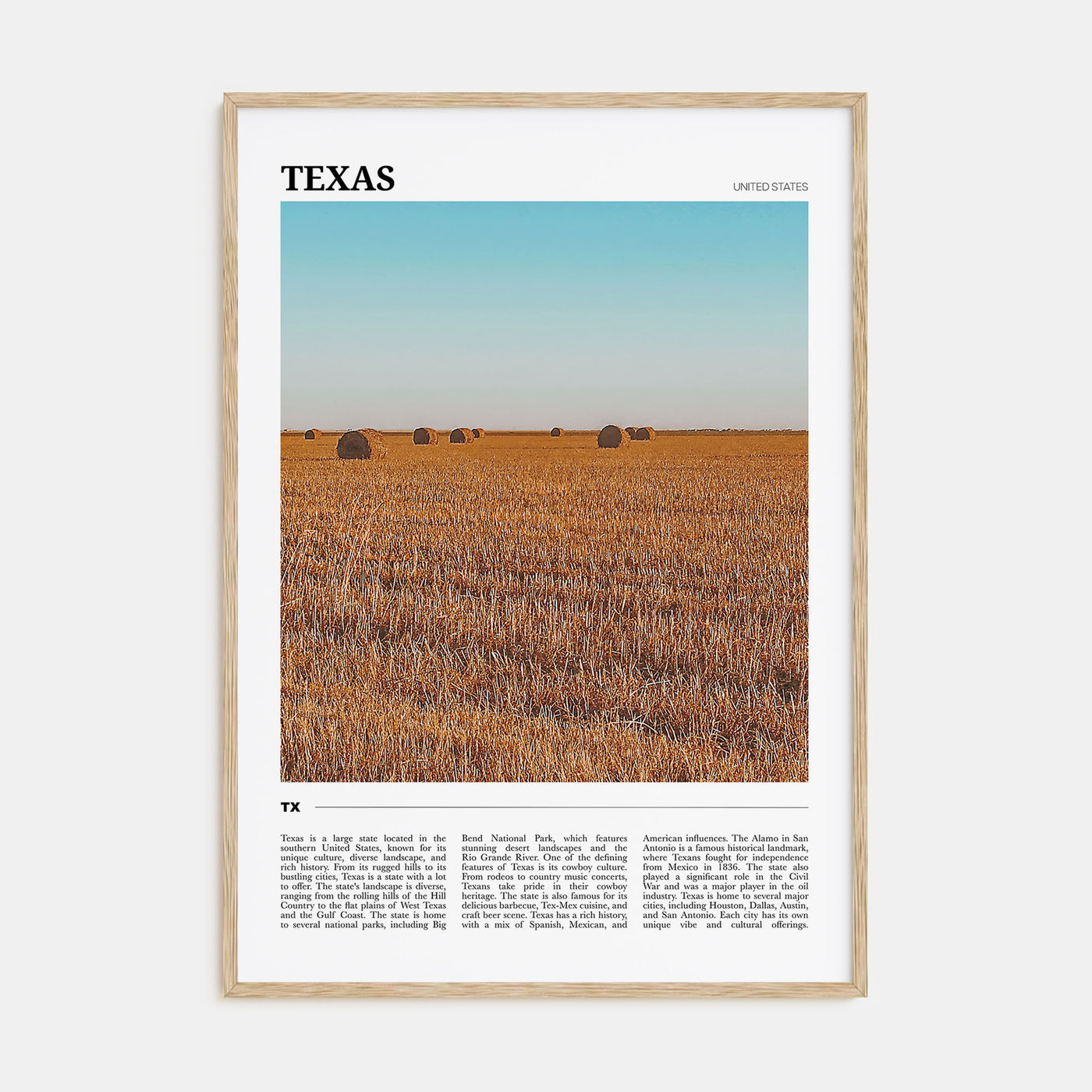 Texas Travel Color No 2 Poster