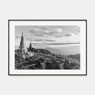 Thailand Landscape B&W Poster