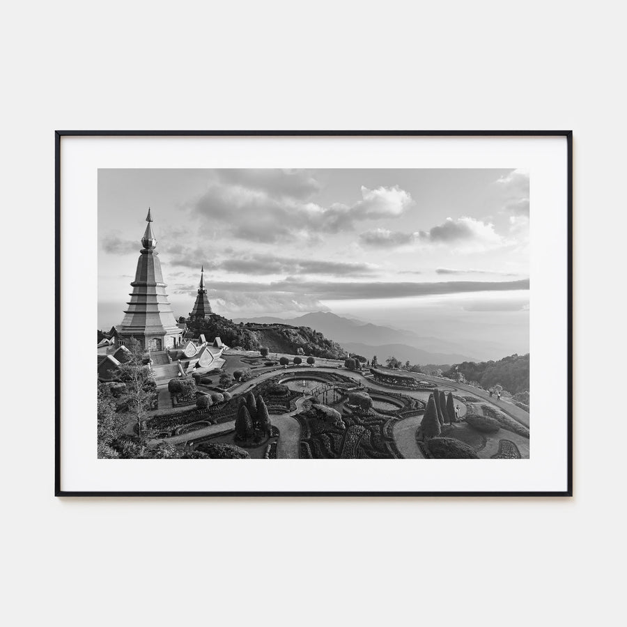 Thailand Landscape B&W Poster