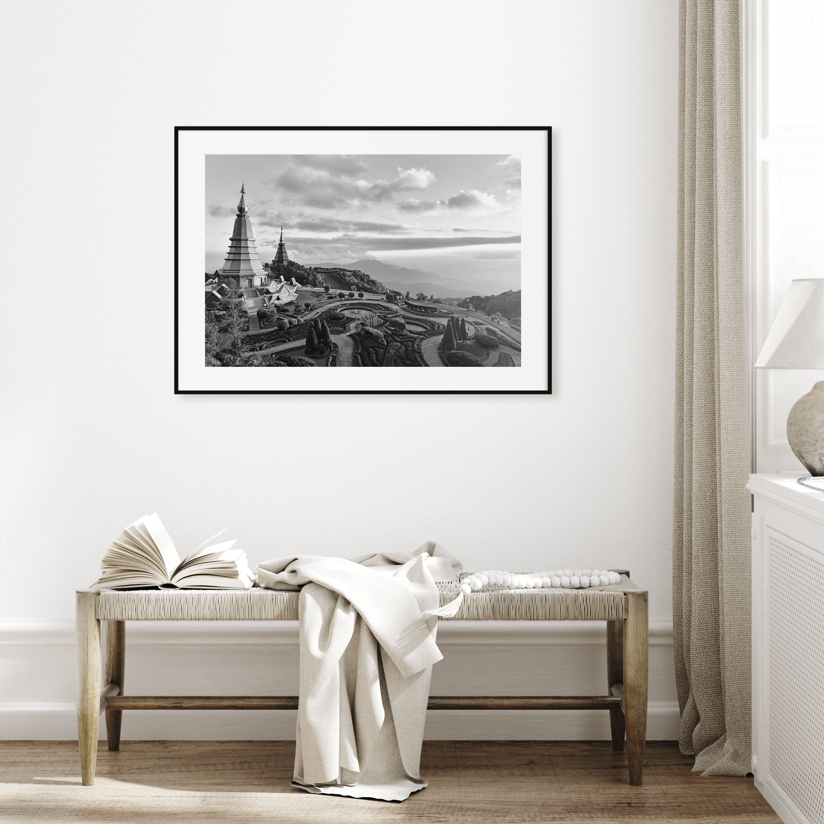 Thailand Landscape B&W Poster