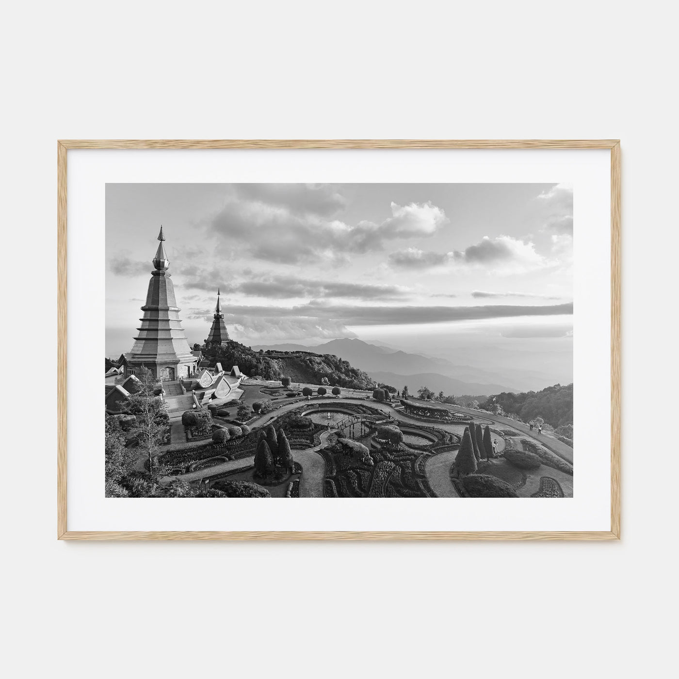 Thailand Landscape B&W Poster