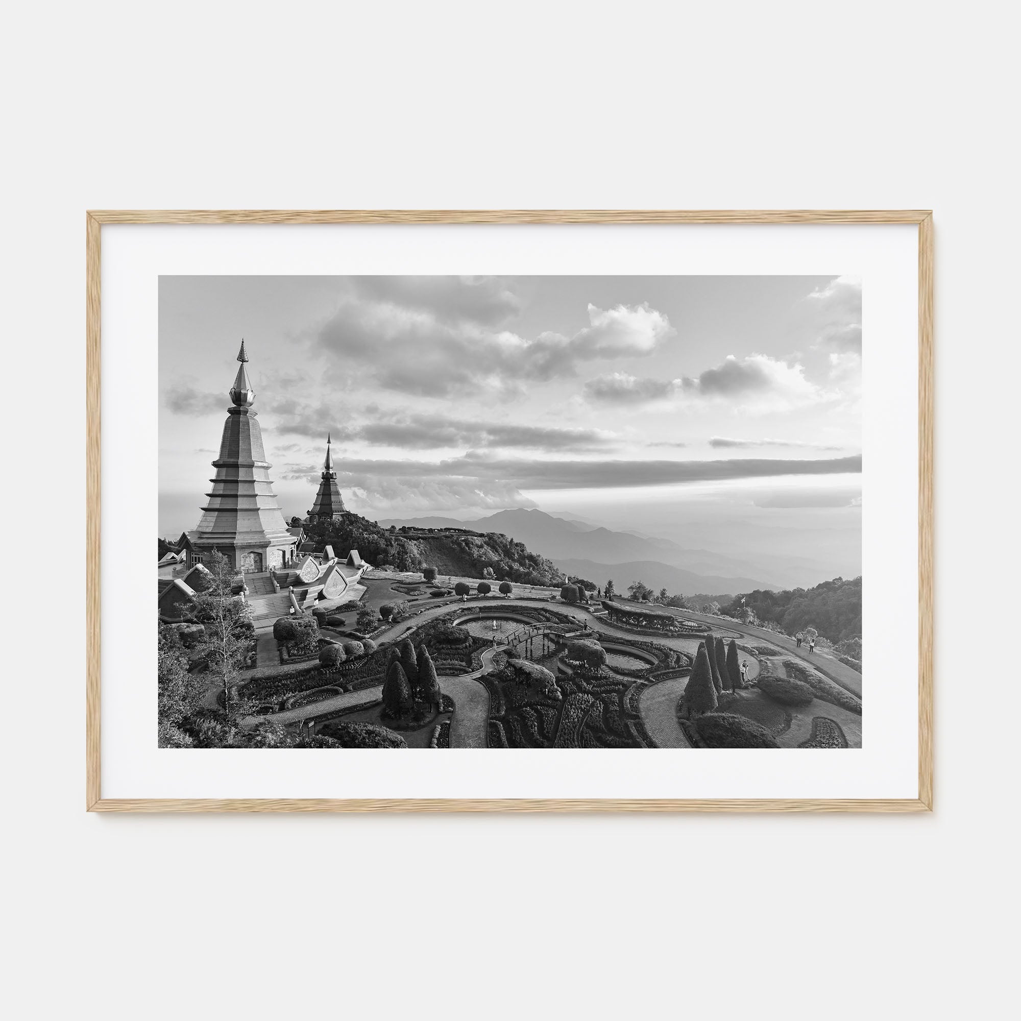 Thailand Landscape B&W Poster