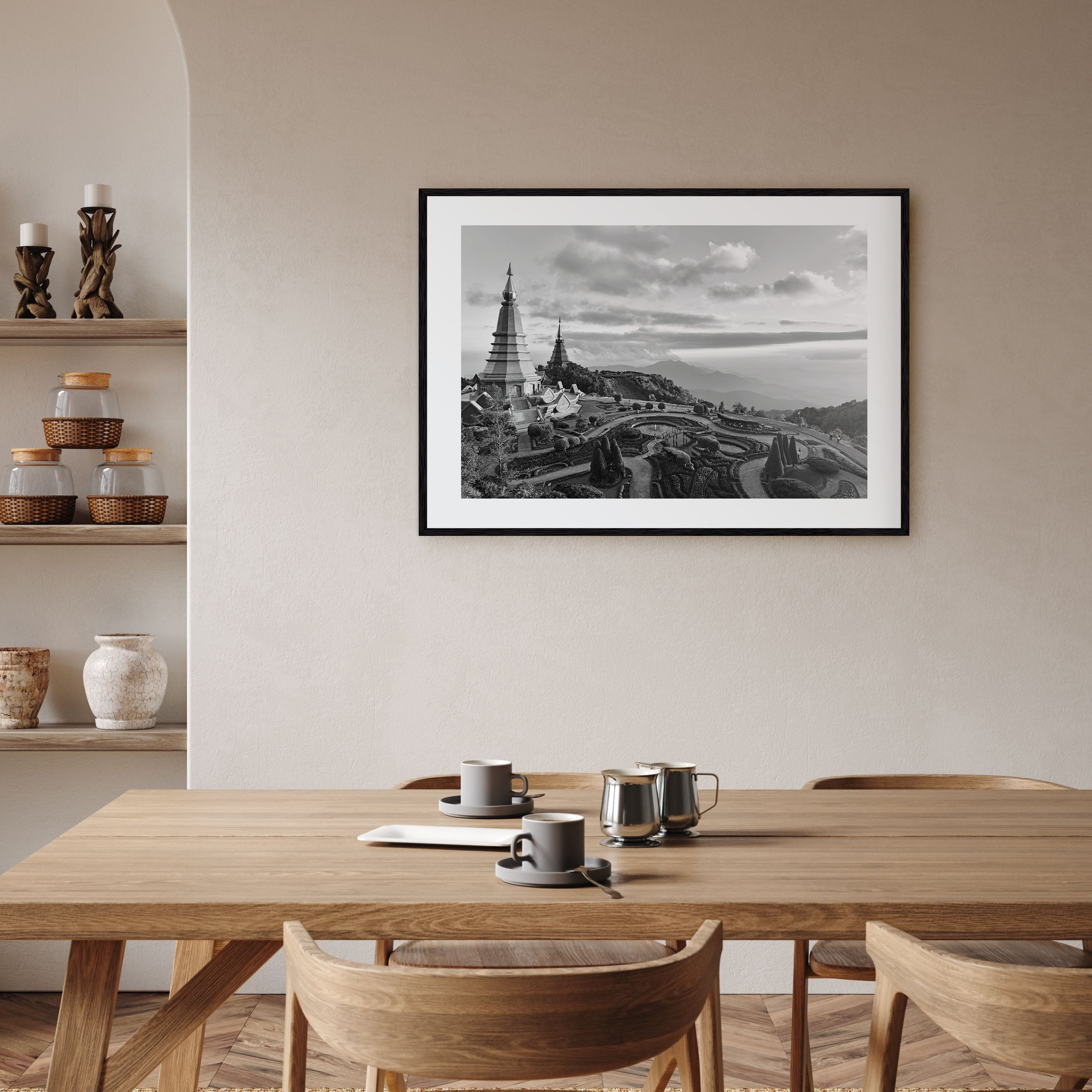 Thailand Landscape B&W Poster