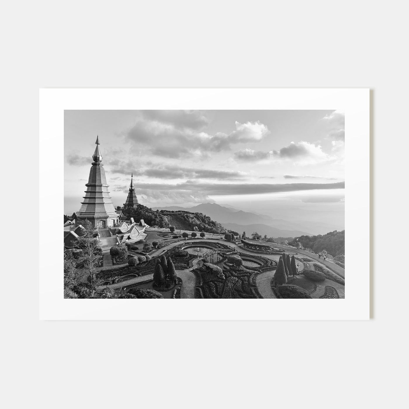 Thailand Landscape B&W Poster