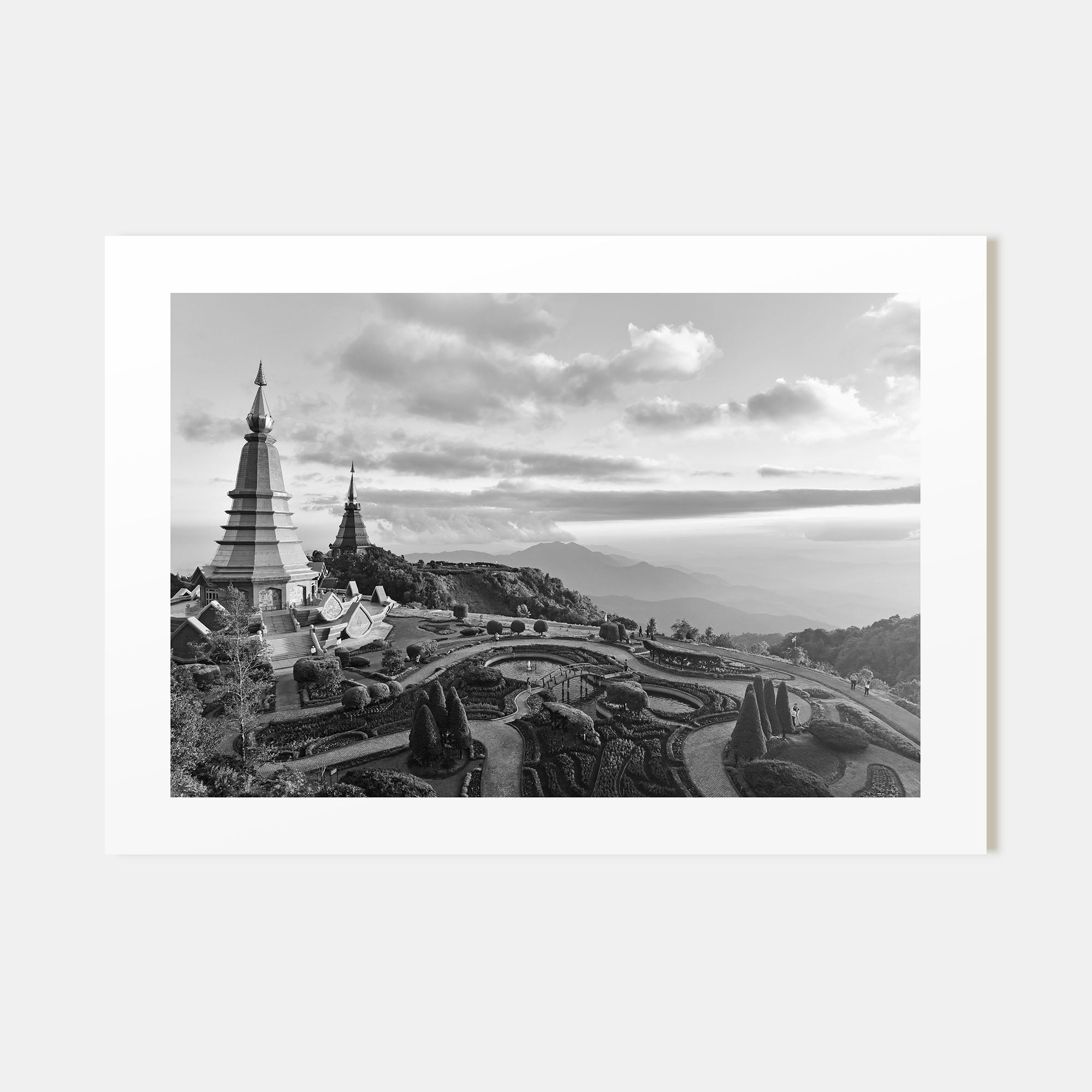 Thailand Landscape B&W Poster