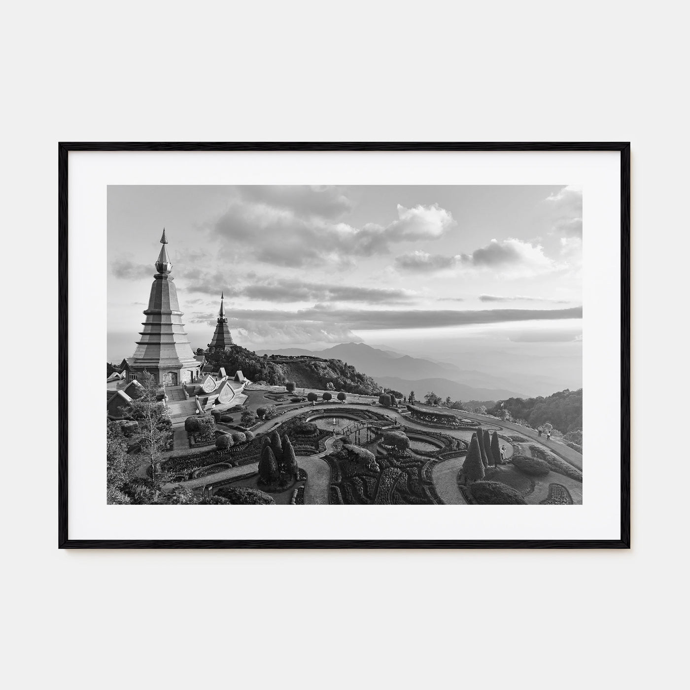 Thailand Landscape B&W Poster