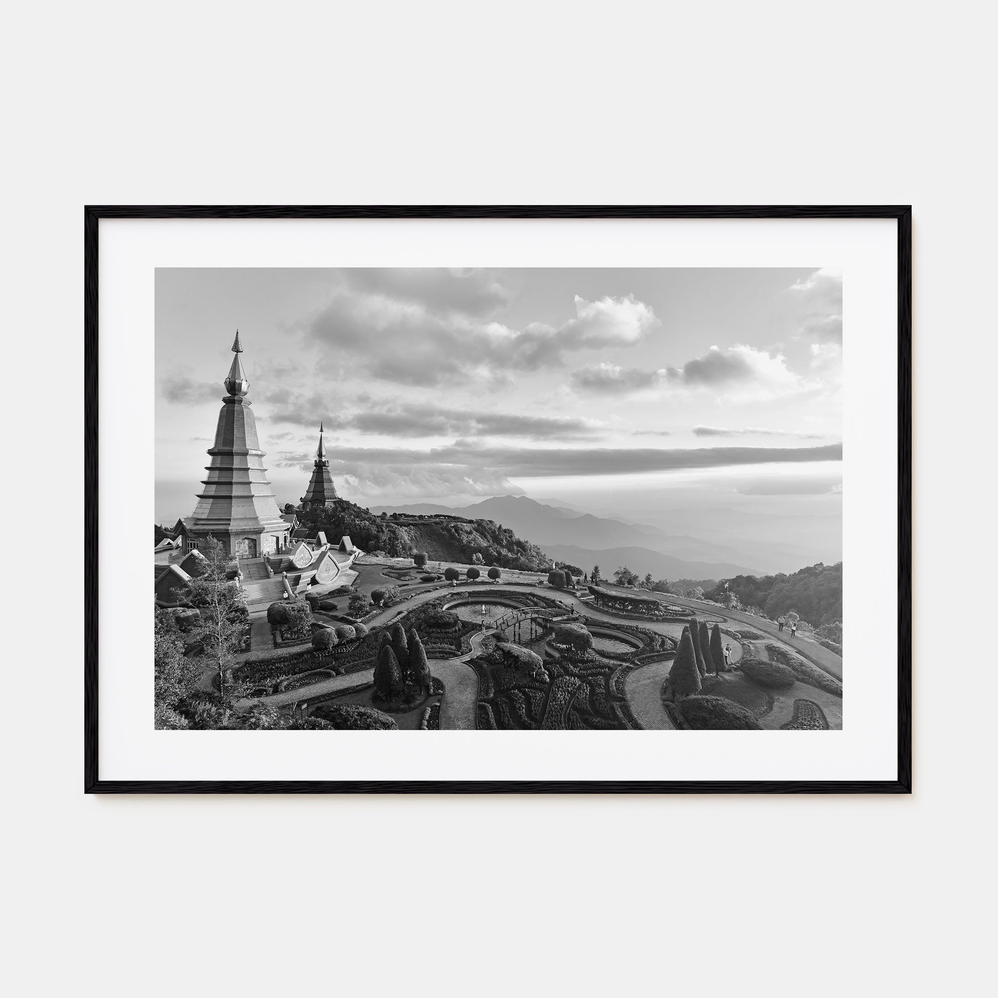 Thailand Landscape B&W Poster